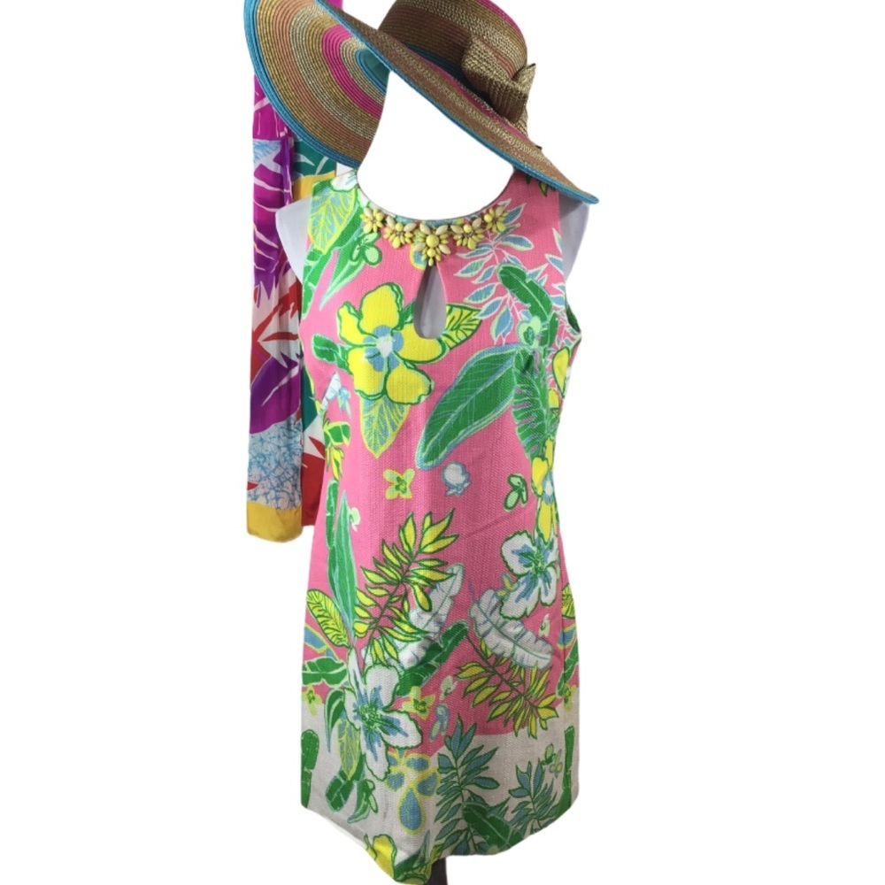 Just Taylor tropical sheath dress 8